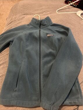Columbia Women’s Teal Full-Zip Teddy Fleece Jacket